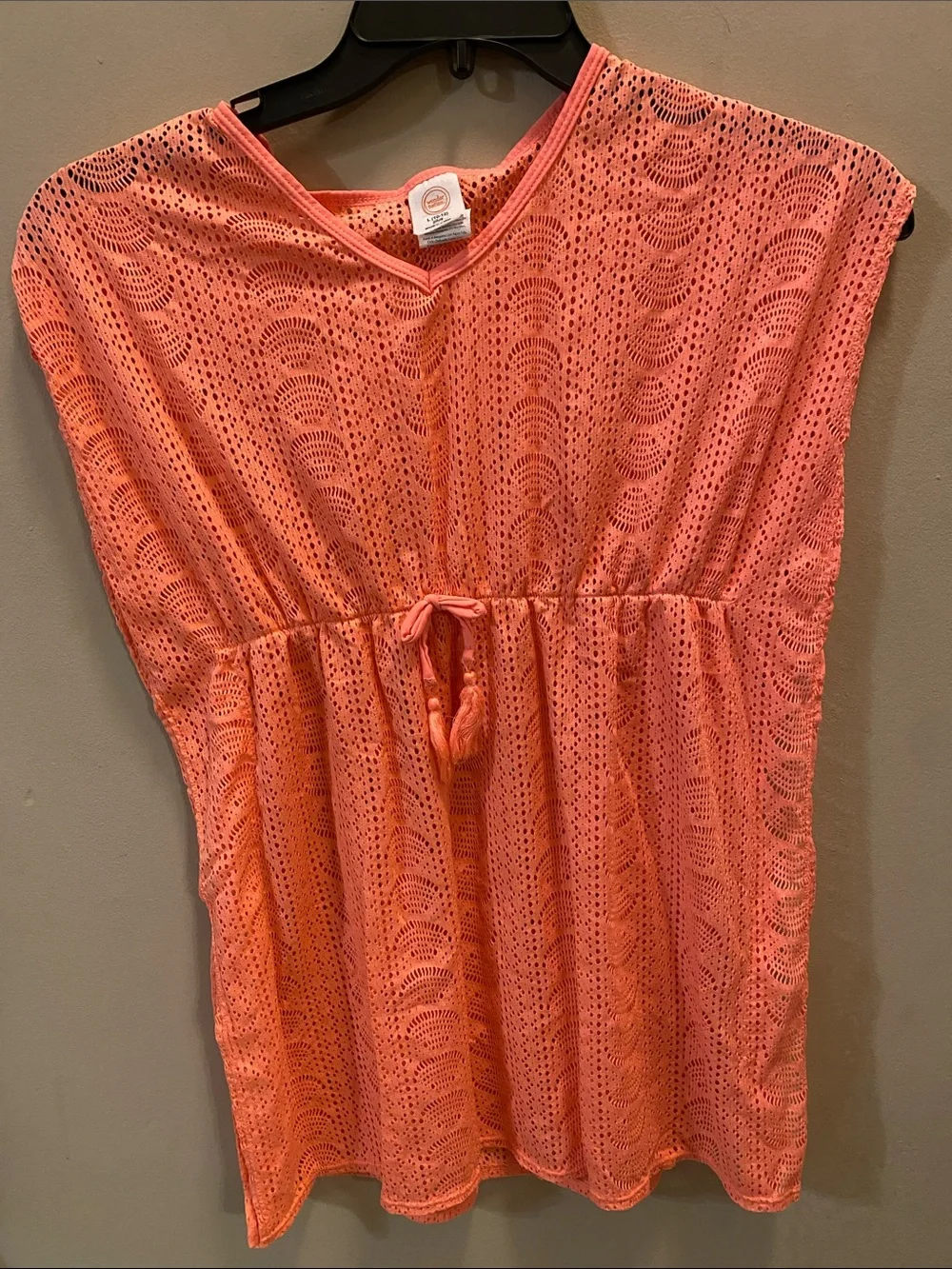 Wonder Nation Coral Swim Coverup for Girls